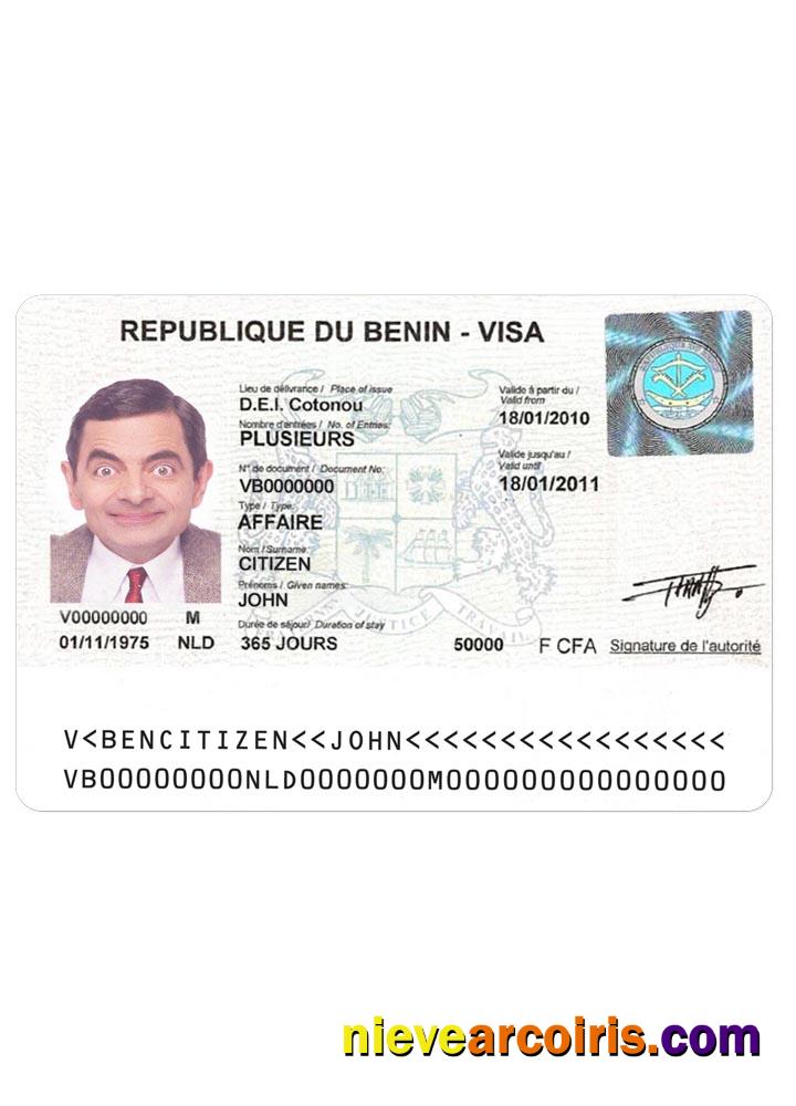 BENIN visa